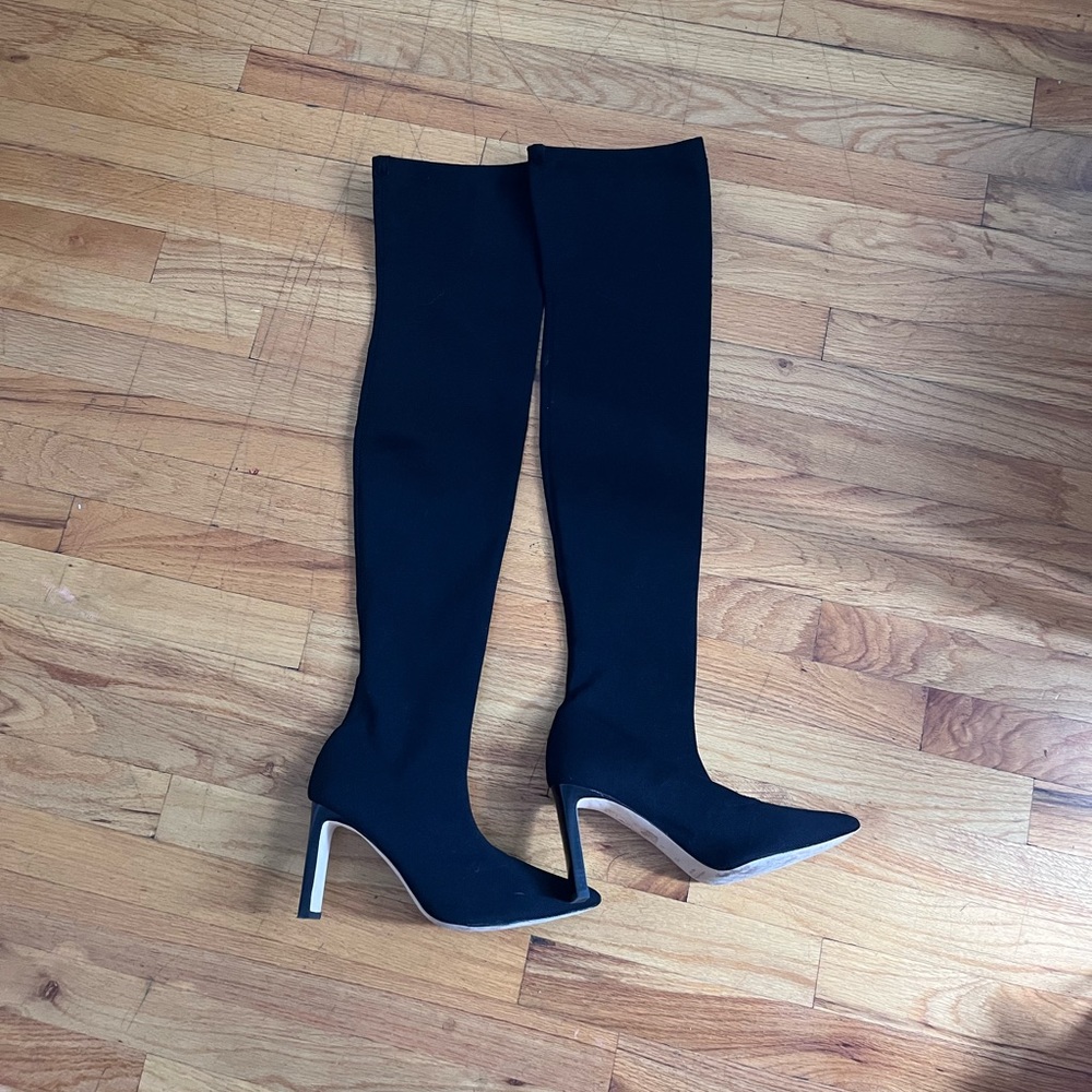 SIGERSON MORRISON HYE OVER THE KNEE HIGH HEEL BLACK BOOTS